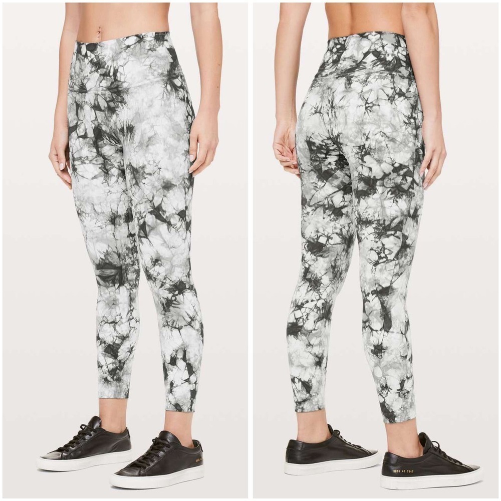 Lululemon Wunder Under Hi-Rise 7/8 Tight *Dual Shibori Full-On Luxtreme 25" Sz 4